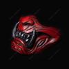 Half Face Samurai Mask Ronin Oni Mempo Japanese Demon NOH for Airsoft Paintball BB Gun Motorcycle Red Joker KKD KK31 view 4
