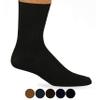 3 Pairs Mens Classic Dress Socks Calf Casual Fashion Crew Solid Multicolor 10-13 view 4