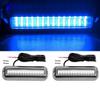 Larlansz 2pcs Waterproof Marine Boat Lights, Stainless Steel 42LEDs Underwater Lighting Boat Transom Navigation Drain Plug Courtesy Lamp Deck Lights for Cruise Ships, Yachts, Sailboat view 1
