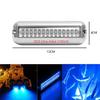 Larlansz 2pcs Waterproof Marine Boat Lights, Stainless Steel 42LEDs Underwater Lighting Boat Transom Navigation Drain Plug Courtesy Lamp Deck Lights for Cruise Ships, Yachts, Sailboat view 2