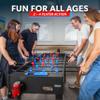 GoSports 48 Inch Game Room Size Foosball Table - Includes 4 Balls and 2 Cup Holders  Black, Oak, or White view 4