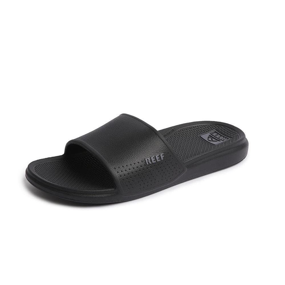 Reef Oasis Slide Mens Waterproof Slide Sandal, Lightweight and Flexible, Arch Support, Black, 9