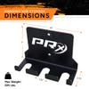 PRx Performance Three Barbell Storage Wall Mounted Hanging 3 Bar Holder USA Made American Black Powder Coated Space Saving Commercial or Home Gym Workout Fitness Equipment Garage Accessory Rack view 2