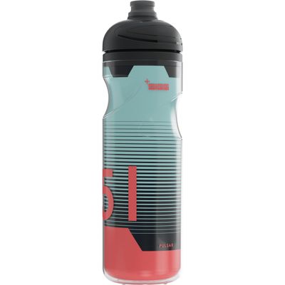 SIGG - Soft Bike Water Bottle - Pulsar Therm Frost - Insulated - Squeezable - Dishwasher Safe - Lightweight - Leakproof - BPA Free - Sports Bottle with SureSnap Valve - Pink - Aqua - 22 Oz