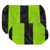EZGO TXT Replacement Golf Cart Seat Cover Staple On Installation - 2 Piece - Premium Marine Vinyl - 5 Panel Stitching - Two-Tone (Black & Lime Green) view 4