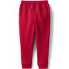 Lands' End Uniform Coed Kids Jogger Sweatpants Red Kids Medium view 3