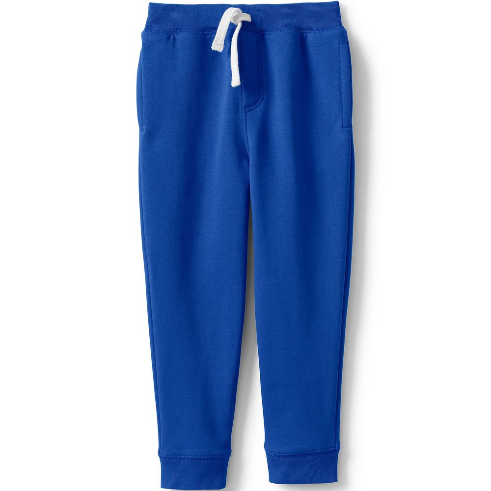 Lands' End Uniform Coed Kids Jogger Sweatpants Cobalt Kids XX-Large