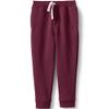 Lands' End Uniform Coed Kids Jogger Sweatpants Burgundy Kids XX-Large view 3