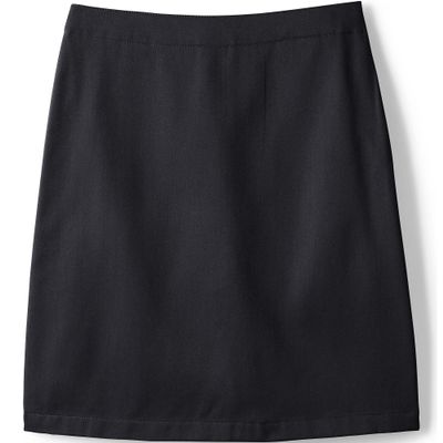 Lands' End Girls Blend Chino Skort Top of Knee 14 Black