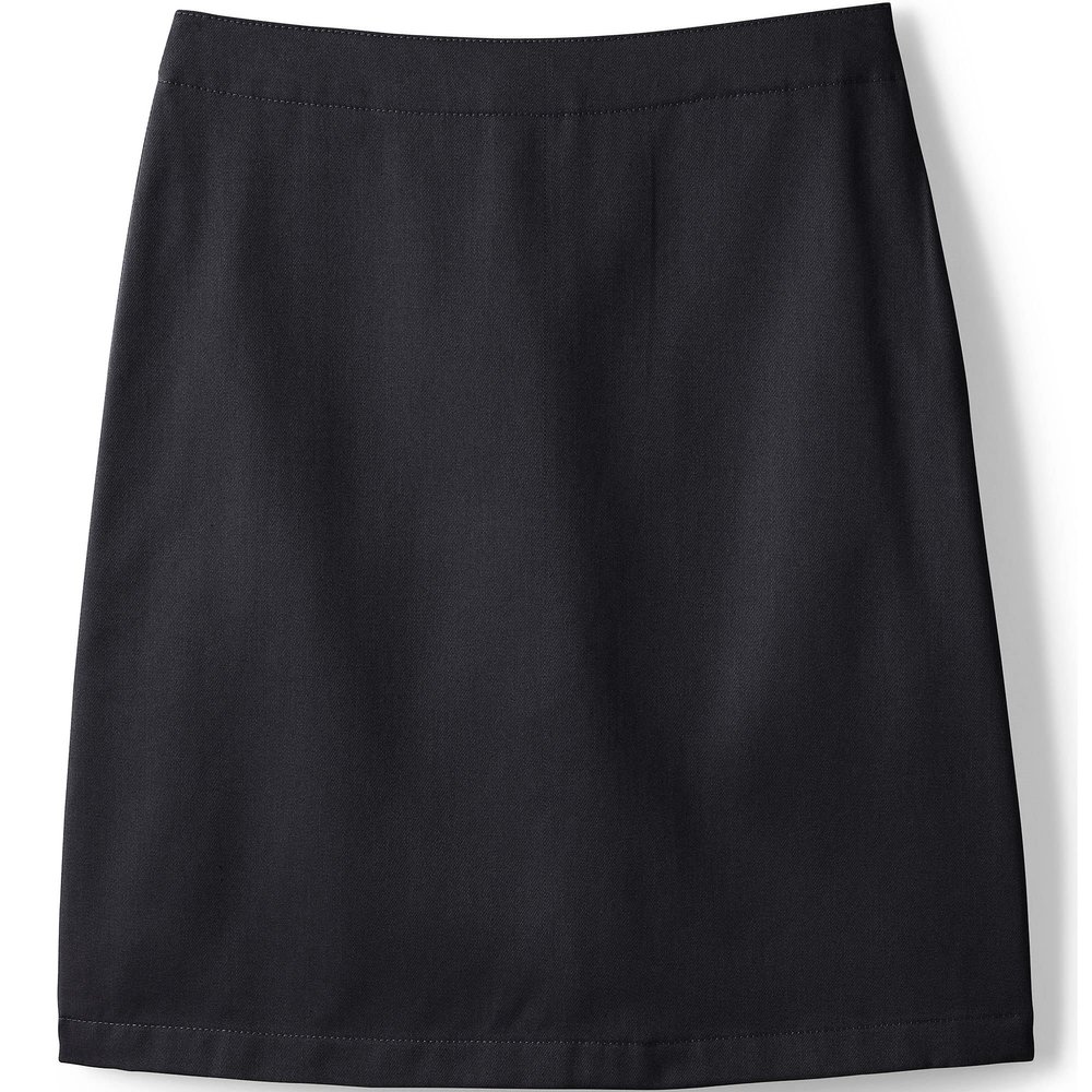Lands' End Girls Blend Chino Skort Top of Knee 14 Black