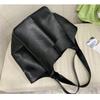 AKONG oversized womens handbag,pu soft leather shoulder tote, Foldable Hobo and large capacity weekender bag,extra big travel hobo,medium Satchel Hobo Purse (black) view 2