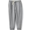 Lands' End Uniform Coed Kids Jogger Sweatpants Pewter Heather Kids Small view 1