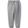 Lands' End Uniform Coed Kids Jogger Sweatpants Pewter Heather Kids Small view 2