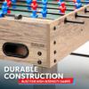 GoSports 48 Inch Game Room Size Foosball Table - Includes 4 Balls and 2 Cup Holders  Black, Oak, or White view 3