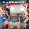 GoSports 48 Inch Game Room Size Foosball Table - Includes 4 Balls and 2 Cup Holders  Black, Oak, or White view 4