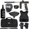 Action Village Empire Axe 2.0 Level 1 Protector Paintball Gun Package Kit (Dust Black/Dust Copper, Glove Size: Small/Medium)