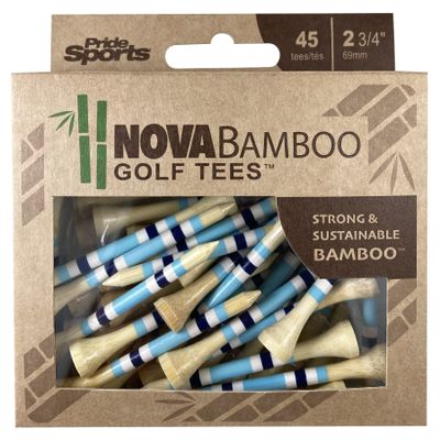 2-3/4" Nova Bamboo Tees Blue/White/Navy Stripe