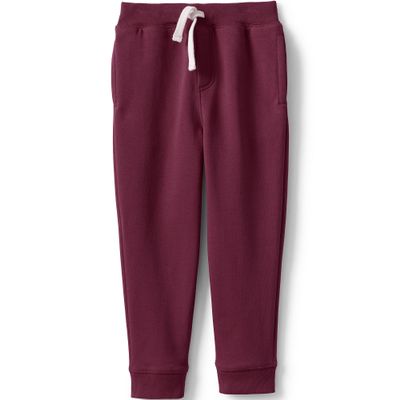 Lands' End Kids Jogger Sweatpants X-Small Burgundy