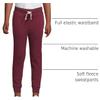 Lands' End Kids Jogger Sweatpants X-Small Burgundy view 4