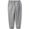 Lands' End Uniform Coed Kids Jogger Sweatpants Pewter Heather Kids X-Small view 2