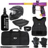 Action Village Empire Axe 2.0 Level 2 Protector Paintball Gun Package Kit (Dust Purple/Dust Gold, Glove Size: Large/X-Large)