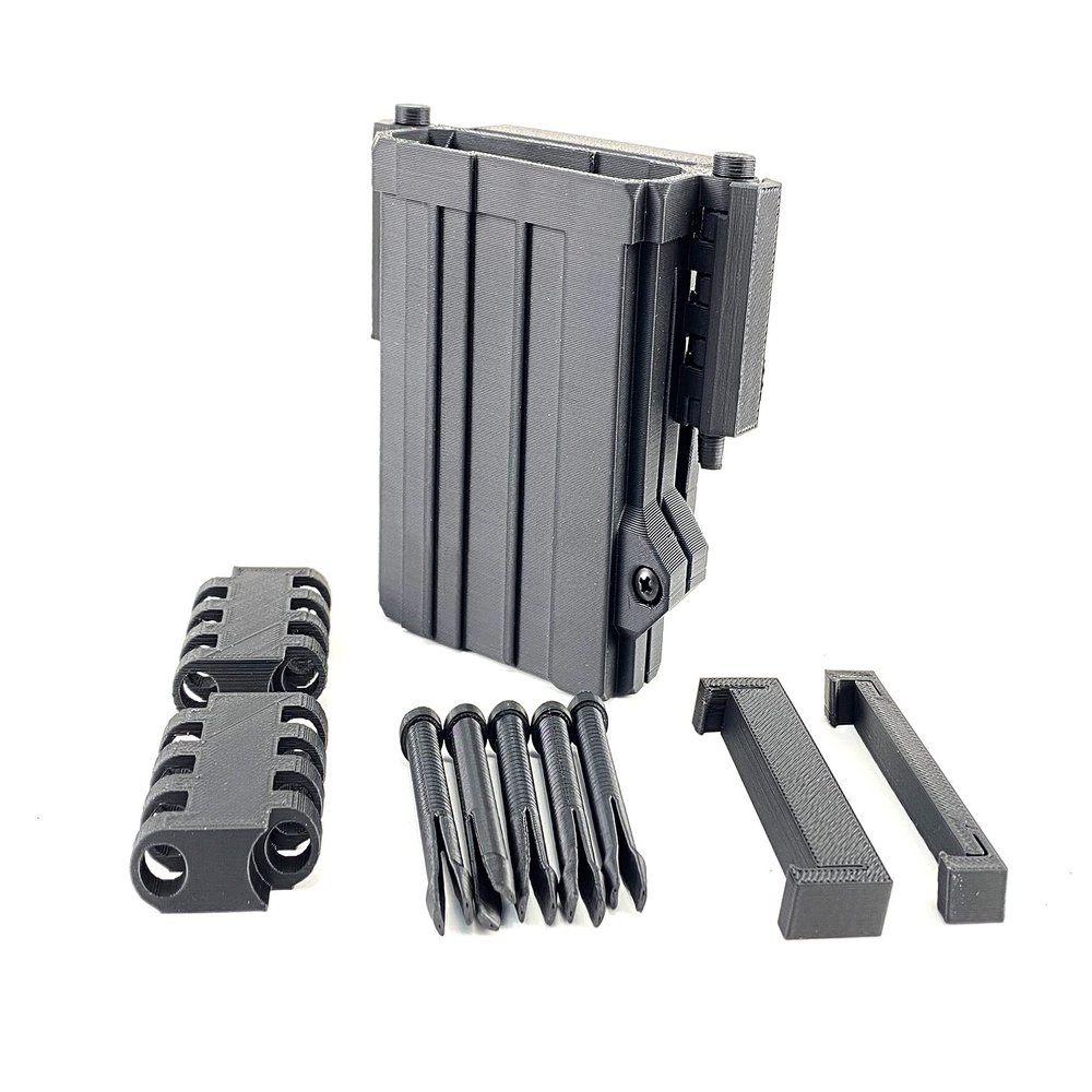 MCE Digital Armory M&P 15-22 Magazine Pouch - Black ABS Polymer, 1 Pocket, Snap Closure