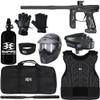 Action Village Empire Axe 2.0 Protector Level 3 Paintball Gun Package Kit (Dust Black/Dust Black, Glove Size: Small/Medium)