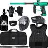 Action Village Empire Axe 2.0 Protector Level 3 Paintball Gun Package Kit (Dust Spearmint/Dust Black, Glove Size: Large/X-Large)