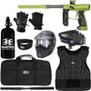 Action Village Empire Axe 2.0 Protector Level 3 Paintball Gun Package Kit (Dust Green/Dust Grey, Glove Size: Small/Medium)