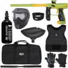 Action Village Empire Axe 2.0 Level 1 Protector Paintball Gun Package Kit (Dust Green/Dust Gold, Glove Size: Small/Medium) view 1
