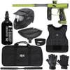Action Village Empire Axe 2.0 Level 2 Protector Paintball Gun Package Kit (Dust Green/Dust Grey, Glove Size: Large/X-Large)