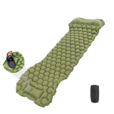 ciciglow Sleeping Pad for Camping, Air Mattress Camping, 40D Nylon TPU Laminate, Ergonomic Sleeping Pad for Hiking, Travel, Backpacking, Beach, 191X58X6Cm
