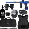 Action Village Empire Axe 2.0 Protector Level 3 Paintball Gun Package Kit (Dust Blue/Dust Black, Glove Size: Small/Medium)