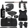 Action Village Empire Axe 2.0 Level 2 Protector Paintball Gun Package Kit (Dust Black/Dust Copper, Glove Size: Small/Medium)