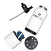 Flobottle Stainless Steel Water Bottle with Straw, 28 Oz Insulated, Leak Proof, BPA-Free, Storage Compartment (Streamal White) view 3