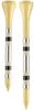 3-1/4" Nova Bamboo Tees Silver/White/Black Stripe view 2