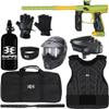 Action Village Empire Axe 2.0 Protector Level 3 Paintball Gun Package Kit (Dust Green/Dust Gold, Glove Size: Large/X-Large)