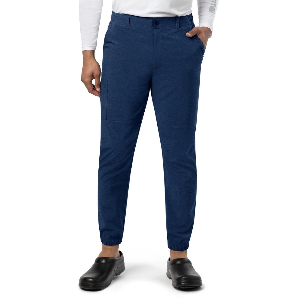 Carhartt Men's Micro Ripstop Cargo Jogger Pant, Navy Heather, Medium Tall
