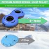 GoSports Heavy Duty 2 Person Winter Snow Tube with Premium Canvas Cover - America, Blue, Red or Retro view 4