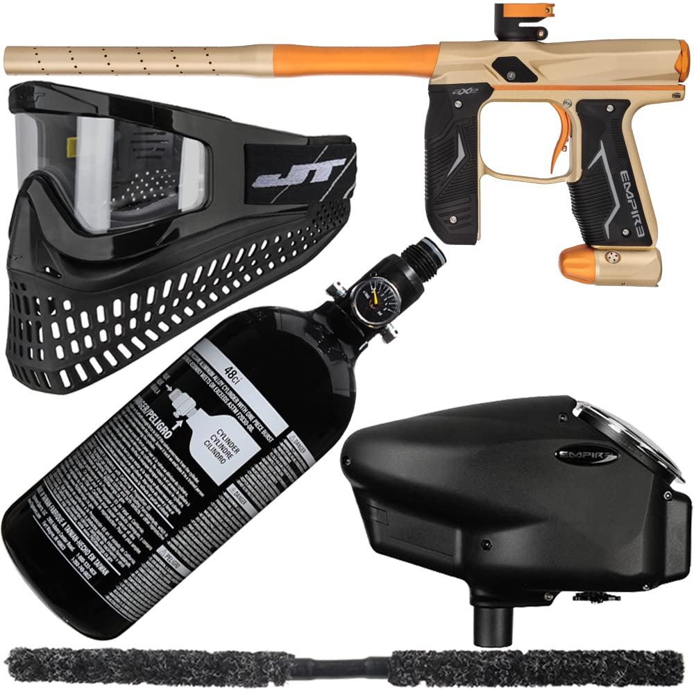 Action Village Empire Axe 2.0 Super Paintball Gun Package Kit (Dust Tan/Dust Orange)