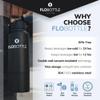 Flobottle, Stainless Steel Water Bottle with Straw, 28 Oz Insulated Water Bottle With Storage, Leak Proof Water Bottle, BPA-Free Water Bottle with Storage Compartment (Jetoro Black) view 4