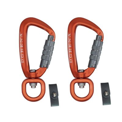 DGRENA Carabiner, Keychain, Spring BuckleMade of high Hardness Aluminum which is Suitable for hammocks, Home Tools, Camping, Hiking, utilities, and etc. (Orange)