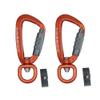 DGRENA Carabiner, Keychain, Spring BuckleMade of high Hardness Aluminum which is Suitable for hammocks, Home Tools, Camping, Hiking, utilities, and etc. (Orange) view 1