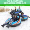 GoSports Heavy Duty 2 Person Winter Snow Tube with Premium Canvas Cover - America, Blue, Red or Retro view 3