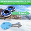 GoSports Heavy Duty 2 Person Winter Snow Tube with Premium Canvas Cover - America, Blue, Red or Retro view 4