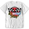 NASCAR Checkered Racing Flag Men's and Women's Short Sleeve T-Shirt (White, XX-Large) view 3