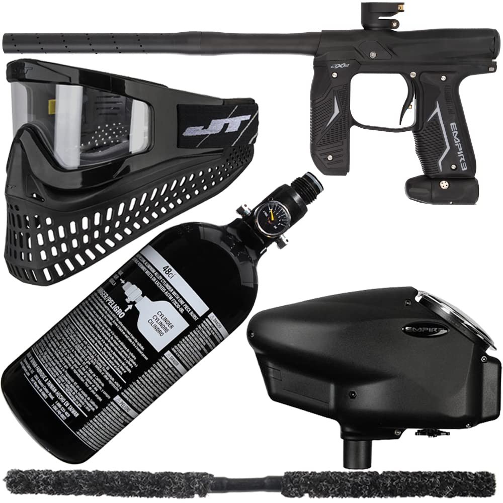 Action Village Empire Axe 2.0 Super Paintball Gun Package Kit (Dust Black/Dust Black)