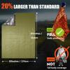 Frelaxy Emergency Blanket 2-Pack/4-Pack, Extra-Thick Extra-Large Space Blankets with Whistles, Storage Pouchs, and EVA case view 4