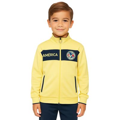 Icon Sports Officially Licensed Club Amrica Soccer Track Jacket - Unisex Kids - CA52TJ Yellow YXL