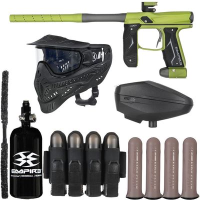 Action Village Empire Axe 2.0 Rivalry Paintball Gun Package Kit (Dust Green/Dust Grey)